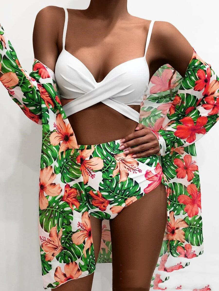 Women's Underwire Bikini Set – Three-Piece Swimsuit | 12 Styles