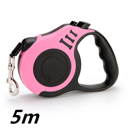 Retractable Dog Lead – One-Touch Brake & Lock | 7 Colours | 3m & 5m