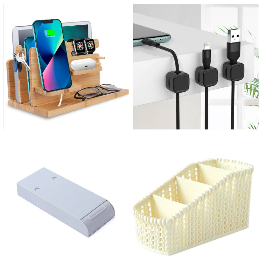 Magnetic Under-Desk Cable Management Clips