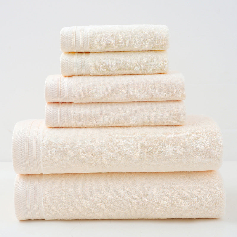 6-Piece 100% Cotton Bath Towel Set | Soft & Absorbent