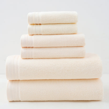 6-Piece 100% Cotton Bath Towel Set | Soft & Absorbent