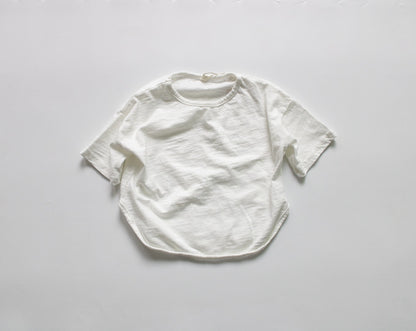 Kids Candy Colour Short Sleeve Cotton T-Shirt – 6 Colours