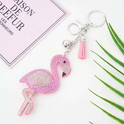 Crystal Tassel Keychain | Korean Fashion Alloy Bag Charm | 4 Colours