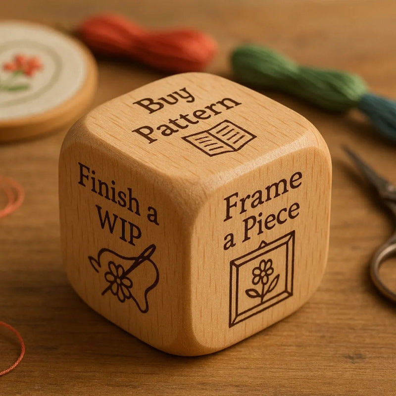Handmade Wooden Novelty Decision Dice | Themed Gift