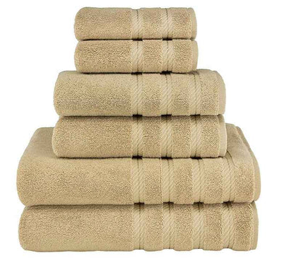 Long Staple Cotton Towel Set – Absorbent 3-Piece Bath Towel Bundle