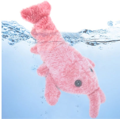 Electric Jumping Shrimp Cat Toy | USB Rechargeable Motion-Activated Plush