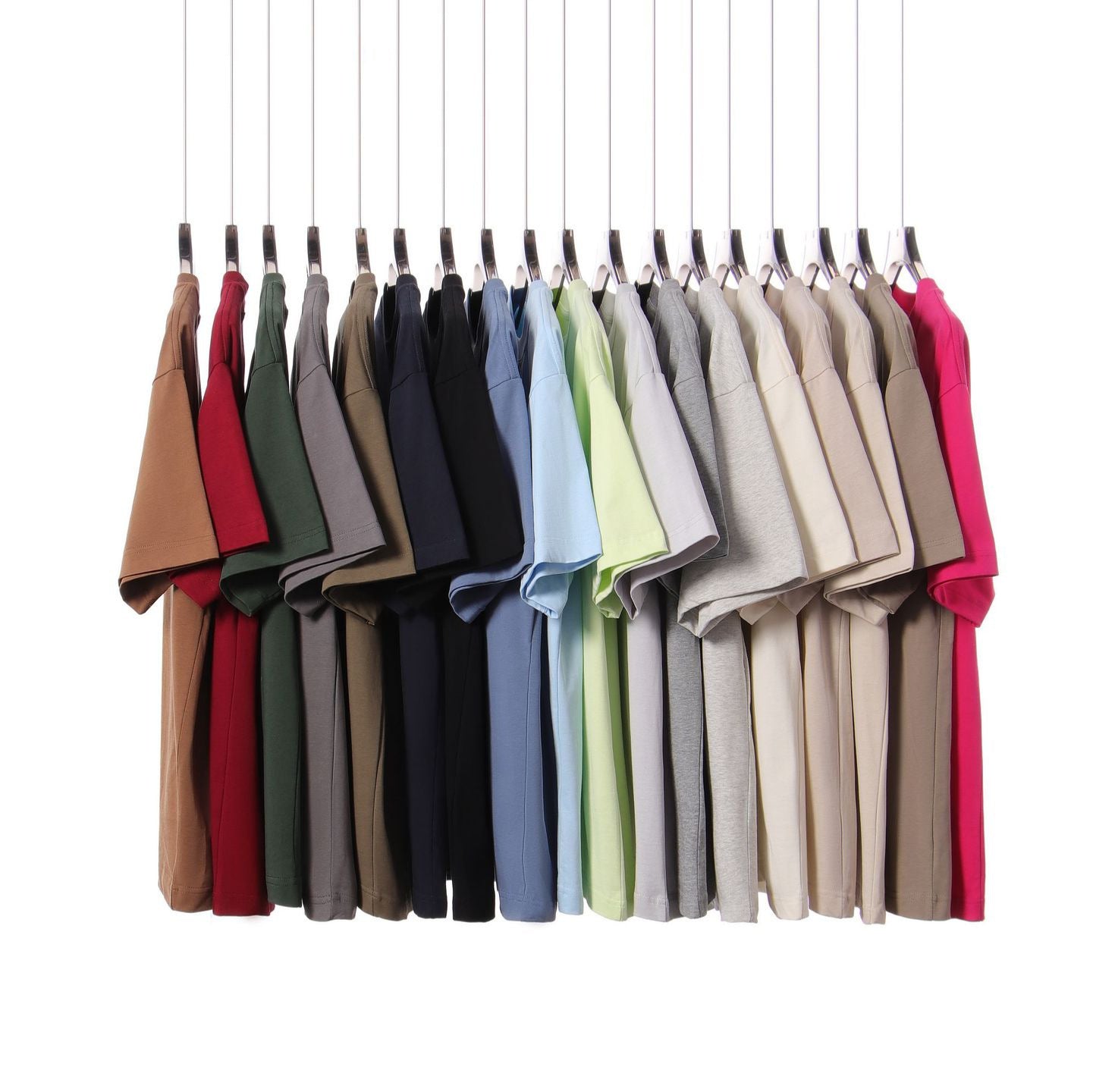Men's Pure Cotton Drop Shoulder T-Shirt - Relaxed Fit, 19 Colours