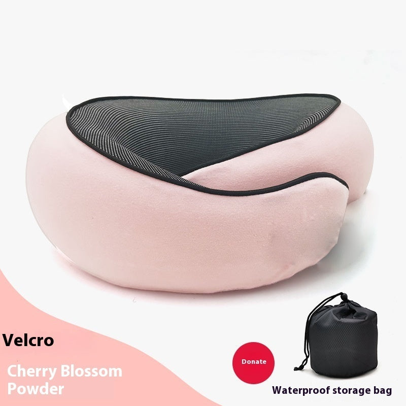 Memory Foam Travel Neck Pillow — U-Shaped Neck Support for Flights, Commuting & Long Journeys
