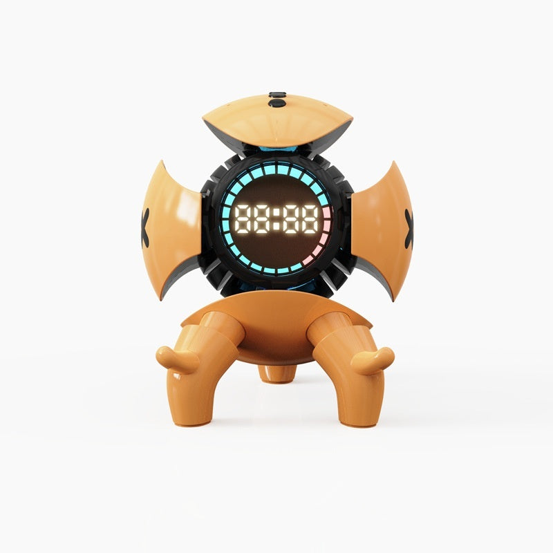 Mech Monster Bluetooth Speaker with Clock & RGB Light