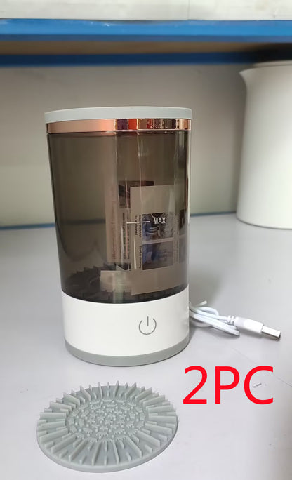 Electric Makeup Brush Cleaner — USB Rechargeable Automatic Brush Spinner & Dryer