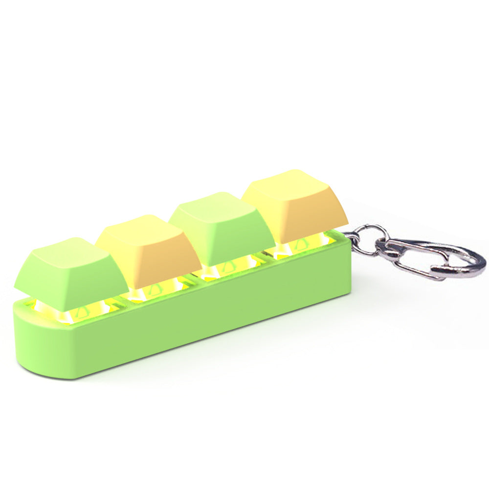4-Key Mechanical Keyboard Switch Tester | Transparent Fidget Toy