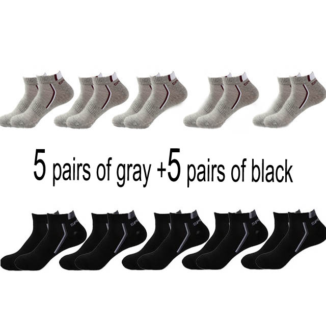 Men’s Cotton Moisture-Wicking Sports Socks – Single & 5-Pair Packs
