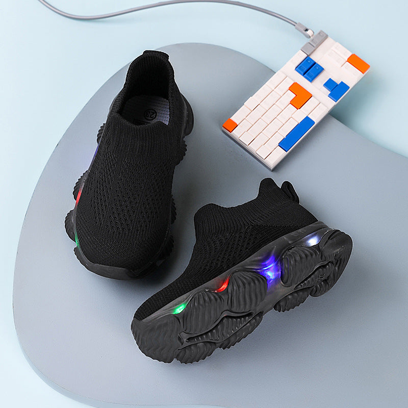 Children's Flyknit Soft-Sole Trainers | Lightweight Kids Shoes