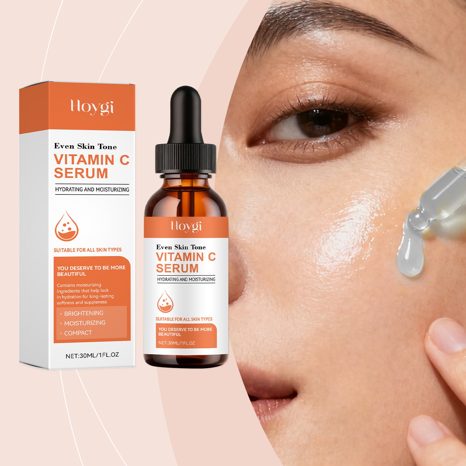 Vitamin C Facial Serum 30ml | Hyaluronic Acid & Vitamin E