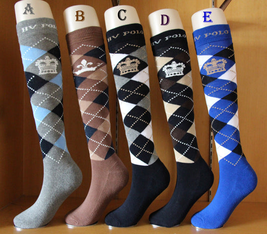Equestrian Polo Knee-High Socks – 95% Combed Cotton Unisex