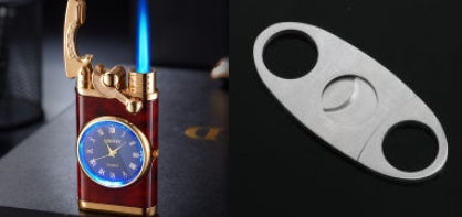 2-in-1 Watch Lighter with Butane Torch Flame