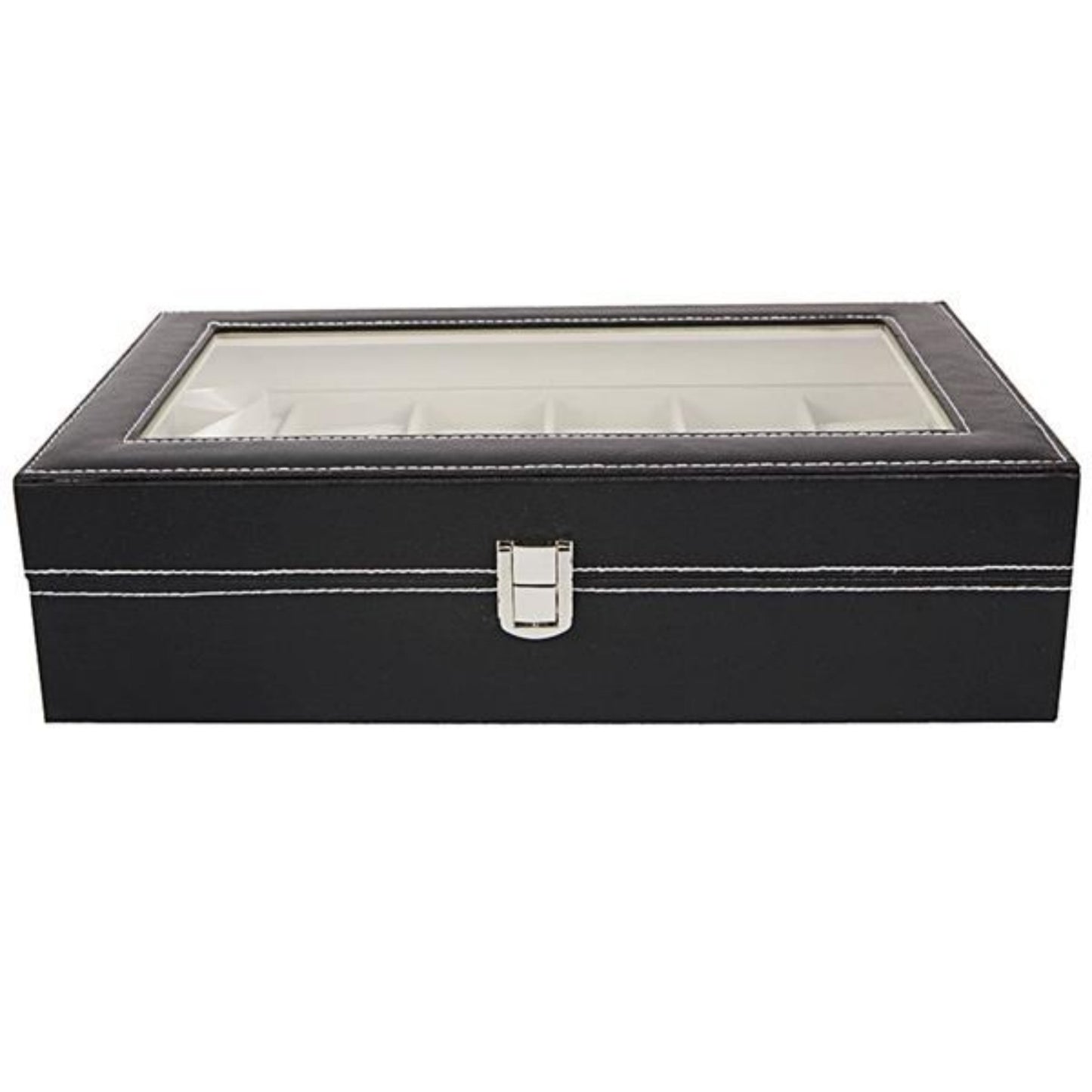 12-Slot Leather Watch Box – Display Case & Organiser for Men & Women