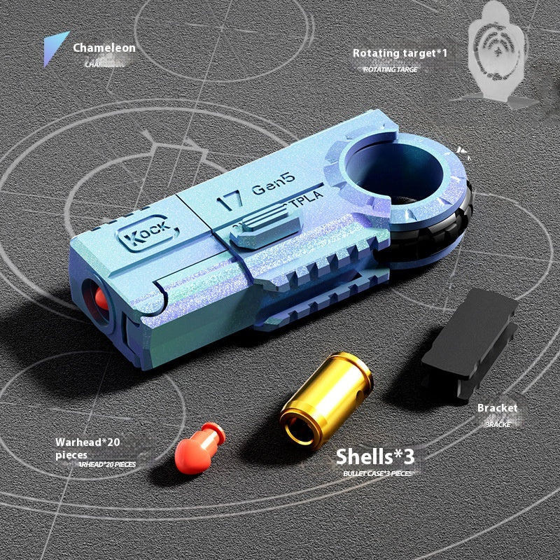 JJ003 Alloy Shell-Ejecting Soft Bullet Toy Gun