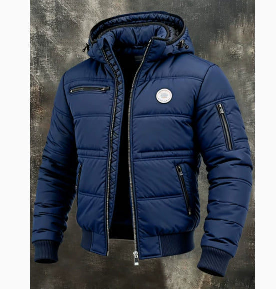 Men's Extra-Thick Hooded Padded Jacket | Velvet-Lined Winter Coat S–5XL