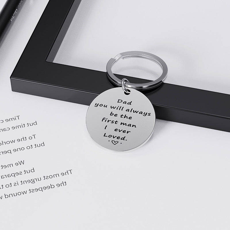 Thanksgiving Father Titanium Steel Keychain | Dad Gift | JP Collections