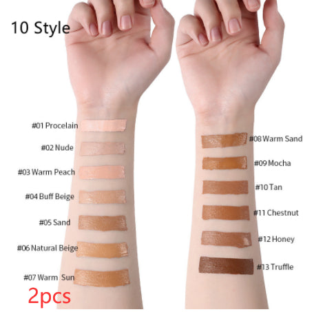 Oil-Control Liquid Foundation & Concealer – 13 Shades, Multi-Pack