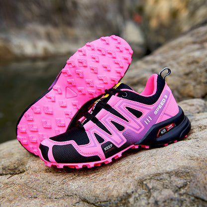 Unisex Off-Road Hiking Trainers - Non-Slip Rubber Sole Trail Running Shoes