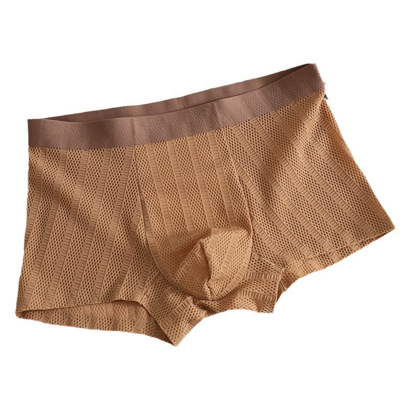 Men's Seamless Quick-Dry Jacquard Boxer Shorts