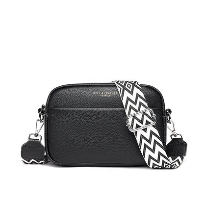 Genuine Leather Square Crossbody Bag | First-Layer Cowhide | 5 Colours | Women's