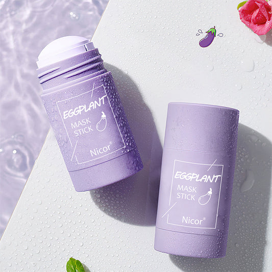 Solid Clay Face Mask Stick | Green Tea & Eggplant Formulas