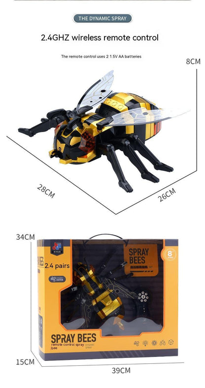 RC Spray Creature Toy - Spider, Bee or Octopus with Mist Function
