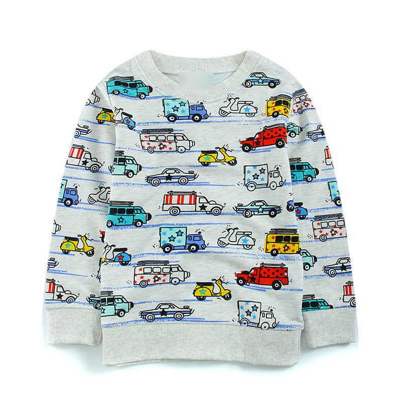 Children's Cotton Terry Cartoon Sweatshirt | Boys & Girls Top