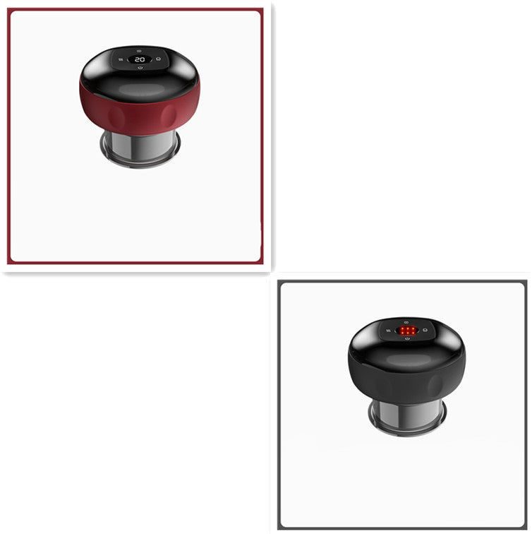 Electric Vacuum Cupping & Gua Sha Massager — Smart Breathing Therapy Device with Heat & Red Light