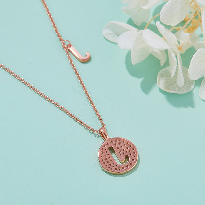 S925 Silver Moissanite Initial J Pendant Necklace