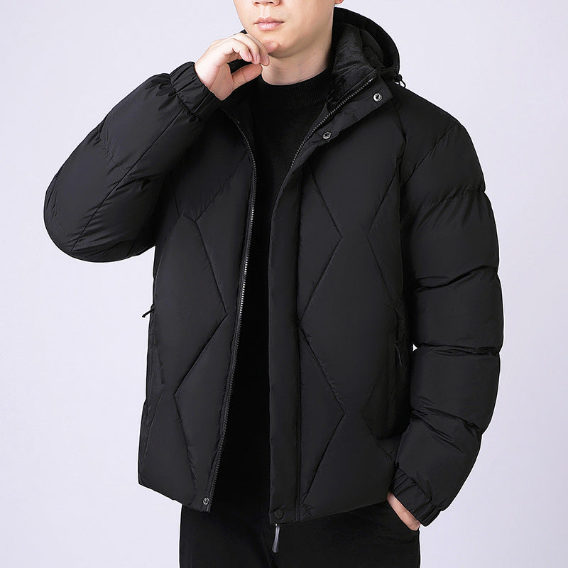 Men's Hooded Padded Winter Jacket | Loose Fit