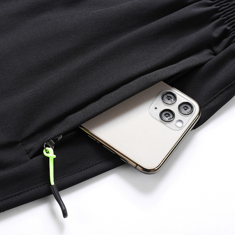 Men's Zip-Pocket Casual Sports Shorts