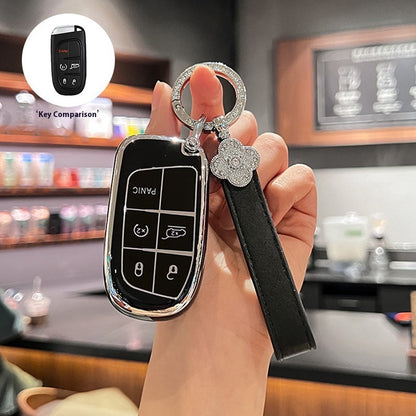Shell TPU Car Key Cover | 5-Button Smart Key Case | JP Collections