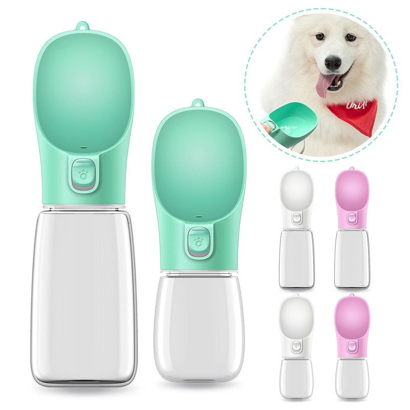 Portable Pet Water Bottle | Button-Press Dog & Cat Drinking Cup