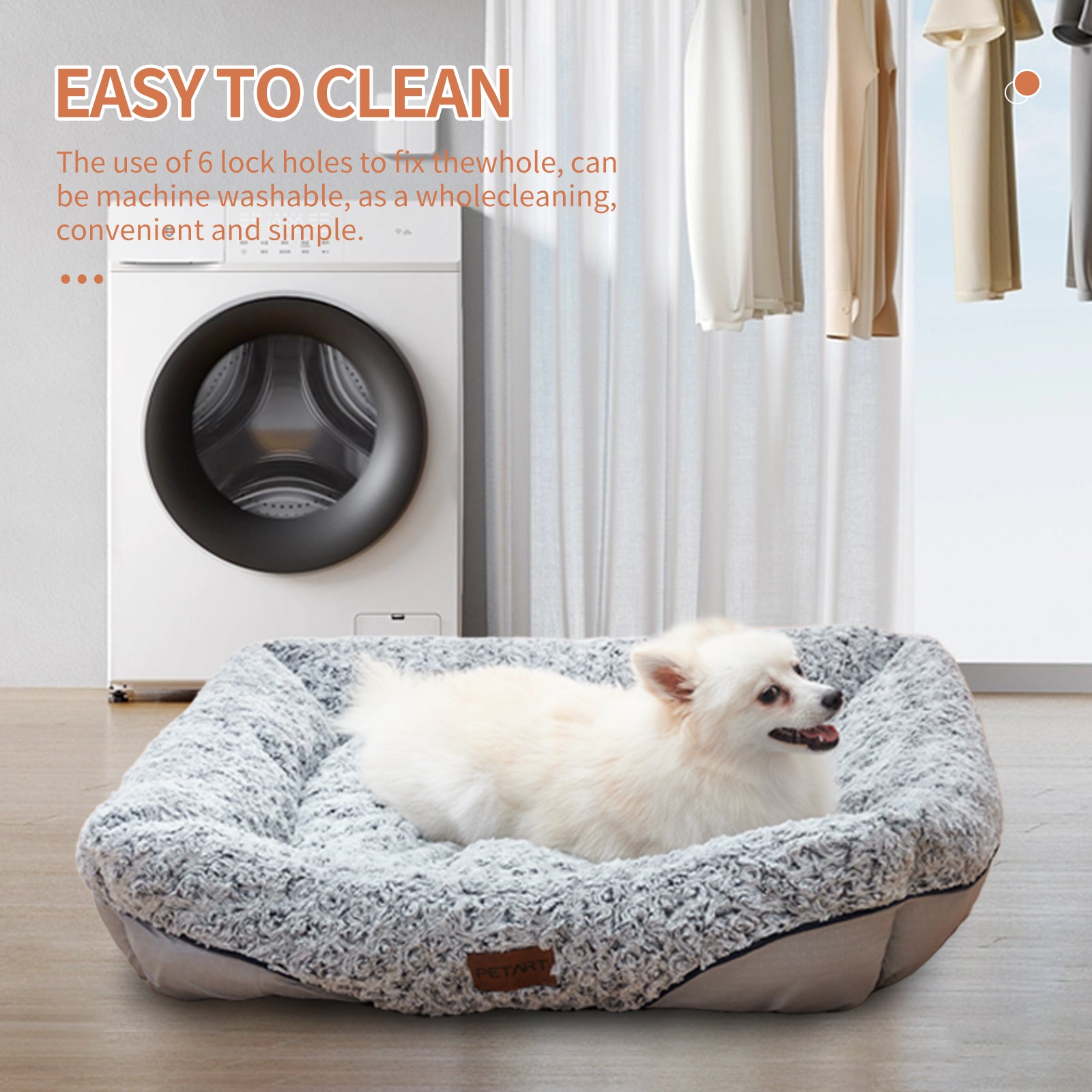 Swirl Rose Velvet Calming Dog & Cat Bed – Anti-Anxiety Donut Bed | S–L