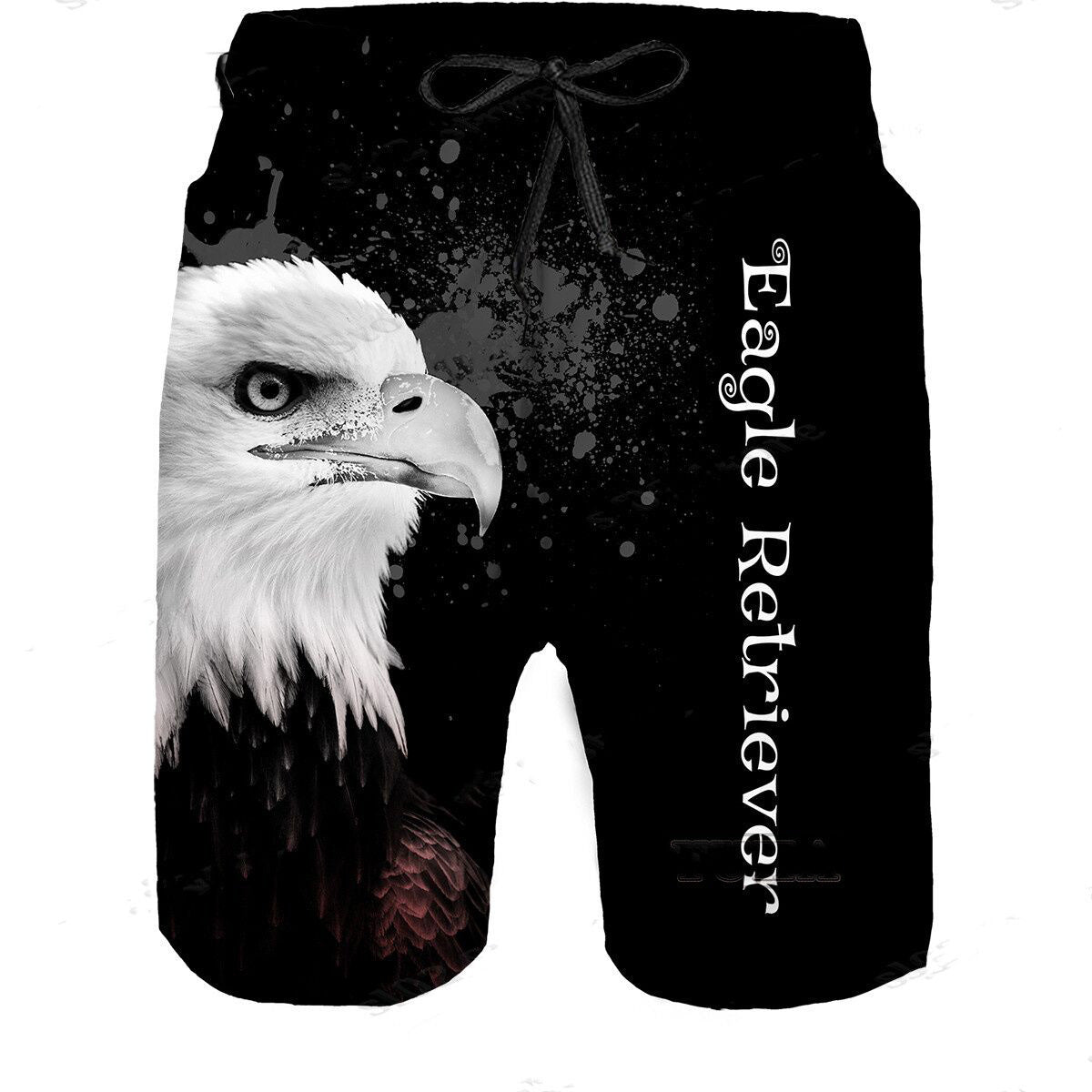 Men's Printed Cropped Beach Shorts