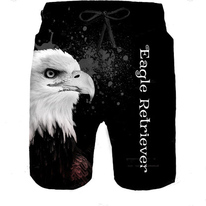 Men's Printed Cropped Beach Shorts