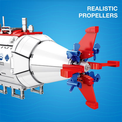 Jiaolong Submarine Building Block Toy | Educational Assembly Set Ages 7-14