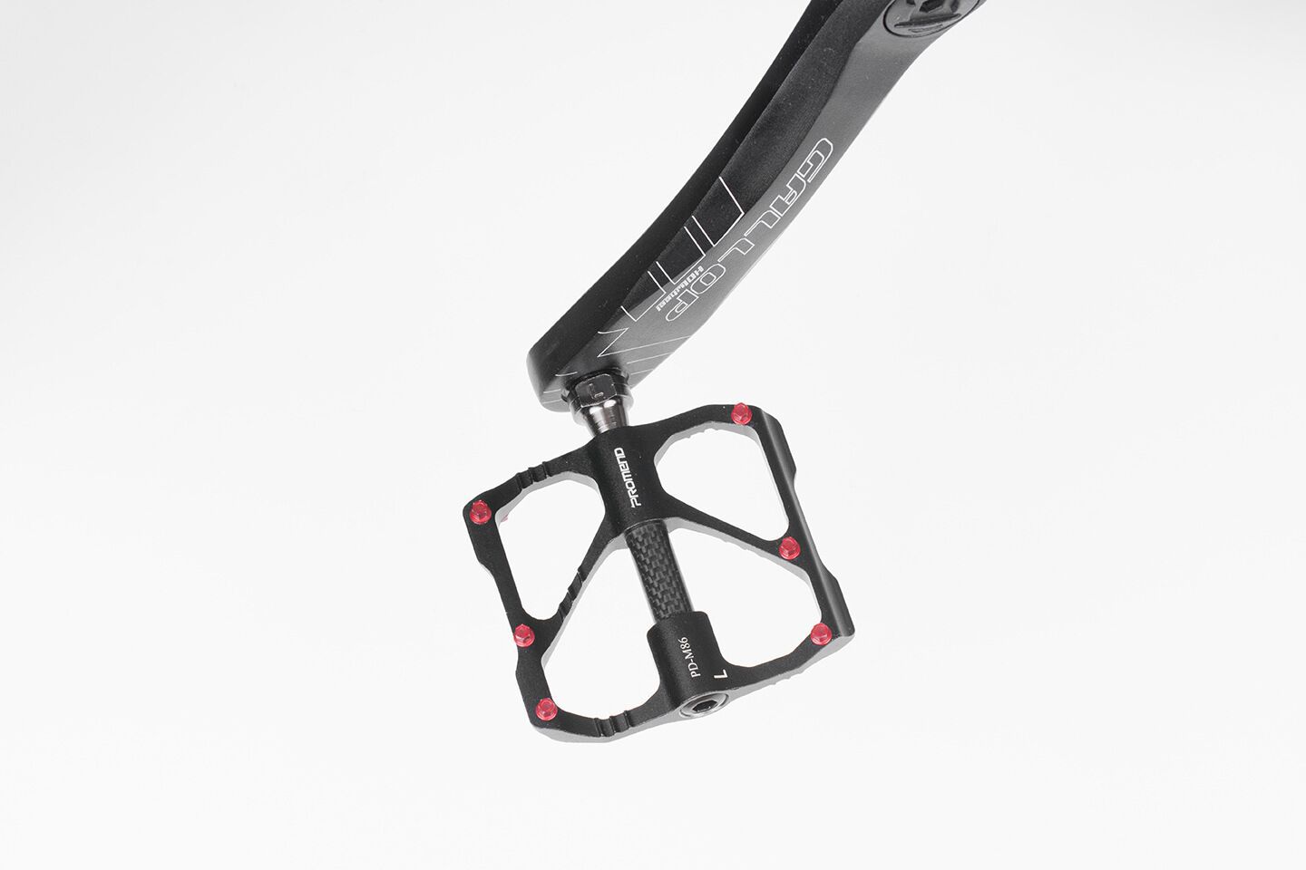Aluminium-Magnesium Carbon Bearing Bicycle Pedals – M86C MTB & R87C Road Black, Red & Silver
