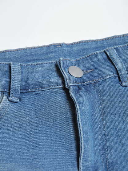 Men's Blue Denim Skinny Jeans | Sizes S to 2XL | Cotton Stretch