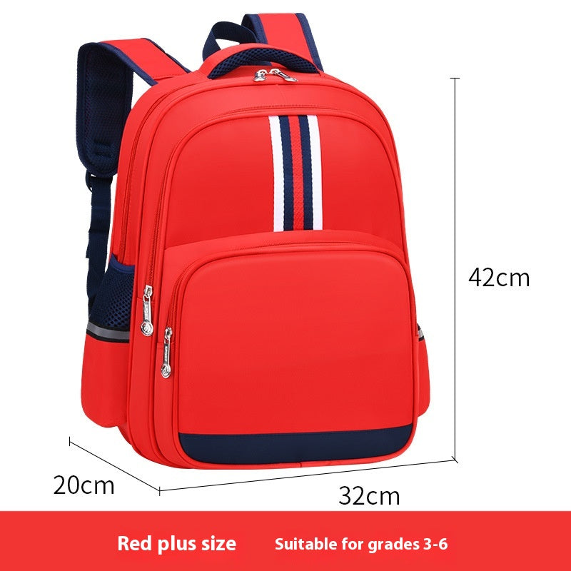 Kids' Nylon School Backpack – Air Pillow Straps & Anti-Theft, 20–35L