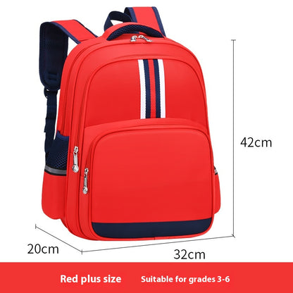 Kids' Nylon School Backpack – Air Pillow Straps & Anti-Theft, 20–35L