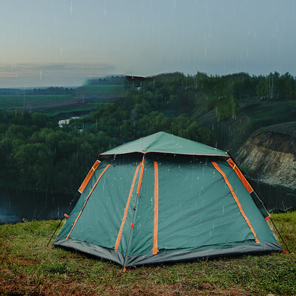 3-Person Beach & Camping Tent – Silver-Coated T210 Waterproof Quick-Pitch Tent with Optional Ground Mat