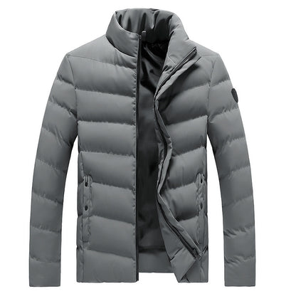 Men's Extra-Thick Cotton-Padded Cardigan Jacket | Plus Size Winter Coat