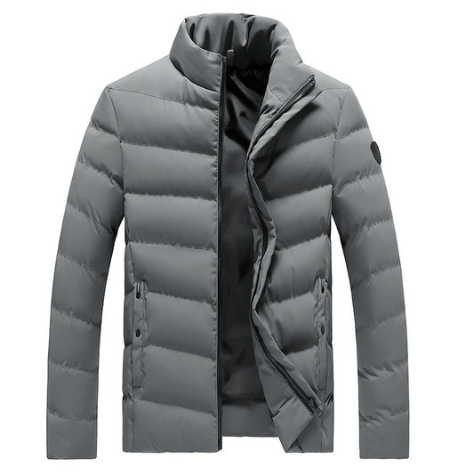 Men's Extra-Thick Cotton-Padded Cardigan Jacket | Plus Size Winter Coat
