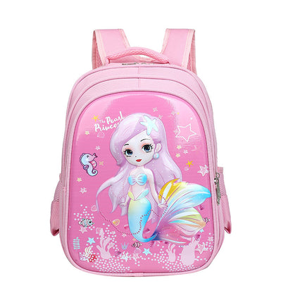 Children's Printed Nylon Backpack – Mermaid & Spaceman Designs
