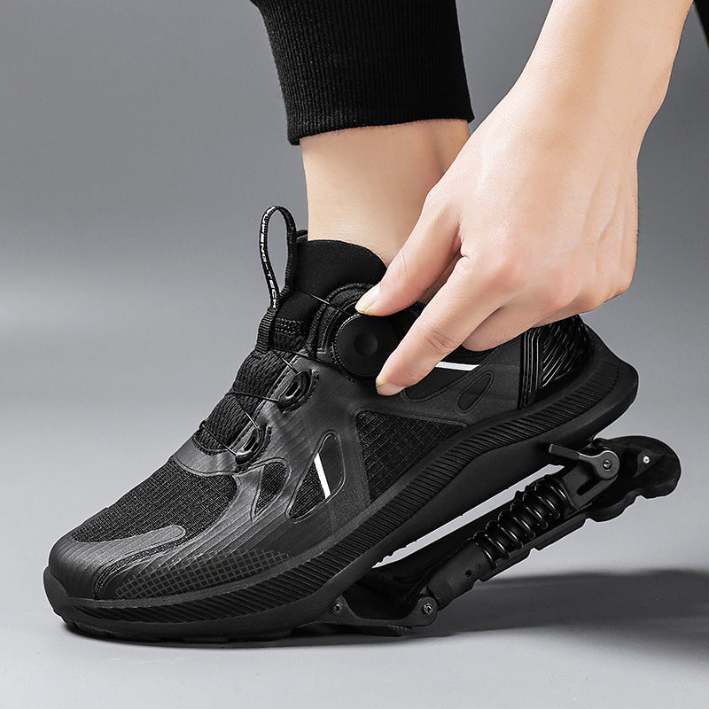 Black Mesh Mid-Top Running Trainers | EU 35–45 | Unisex